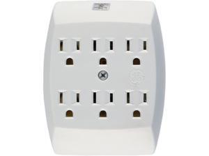 GE 54947 6-Outlet Grounded Wall Tap GE 54947 6-Outlet Grounded Wall Tap