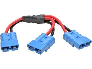 Tripp Lite Y Splitter Cable for Battery Packs Blue 175A DC 1ft (48VDCSPLITTER) Tripp Lite Y Splitter Cable for Battery Packs Blue 175A DC 1ft (48VDCSPLITTER)
