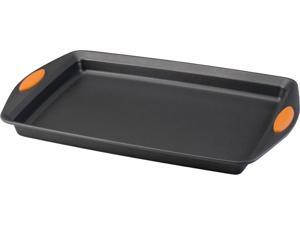 Rachael Ray 54071 Oven Lovin' Non-Stick 11" x 17" Crispy Cookie Baking Sheet, Orange Rachael Ray 54071 Oven Lovin' Non-Stick 11" x 17" Crispy Cookie Baking Sheet, Orange
