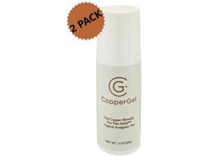 2-PACK CopperGel Fast Acting Joint and Muscle Pain Relief Topical Roll-On Cooling Gel, 3 oz. each (6.0 oz.) 2-PACK CopperGel Fast Acting Joint and Muscle Pain Relief Topical Roll-On Cooling Gel, 3 oz. each (6.0 oz.)