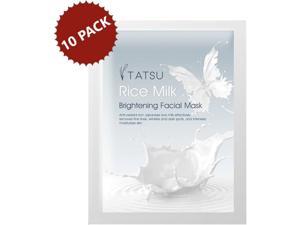 10-PACK Tatsu Rice Milk Anti-Aging and Brightening Facial Mask, Safe and Effective for All Skin Types 10-PACK Tatsu Rice Milk Anti-Aging and Brightening Facial Mask, Safe and Effective for All Skin Types