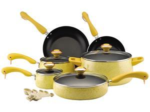 Paula Deen 15-pc. Nonstick Signature Porcelain Cookware Set, Butter Paula Deen 15-pc. Nonstick Signature Porcelain Cookware Set, Butter