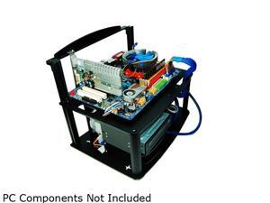 DIYPC Alpha-GT3 Black Acrylic and Aluminum ATX Bench Case Bench Computer Case Mining Rig Frame Case for ATX/Micro ATX motherboard - PC components not included DIYPC Alpha-GT3 Black Acrylic and Aluminum ATX Bench Case Bench Computer Case Mining Rig Frame Case for ATX/Micro ATX motherboard - PC components not included