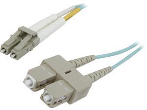 Belkin F2F402L7-01M-G 3.3 feet (1m) Patch Cable 10 Gig Aqua 50/125 LC/SC Male to Male Belkin F2F402L7-01M-G 3.3 feet (1m) Patch Cable 10 Gig Aqua 50/125 LC/SC Male to Male