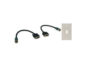 Tripp Lite EZA-VGAX-2 Easy Pull Type-A Connectors - M/F set of VGA with Faceplate Tripp Lite EZA-VGAX-2 Easy Pull Type-A Connectors - M/F set of VGA with Faceplate