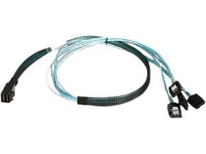 iStarUSA K-HD43XSAL-75 2.46 ft. HD miniSAS SFF-8643 to 4x SATA Latch Forward Breakout 75 cm Cable iStarUSA K-HD43XSAL-75 2.46 ft. HD miniSAS SFF-8643 to 4x SATA Latch Forward Breakout 75 cm Cable