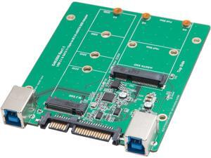SYBA SY-ADA50087 USB 3.1 or SATA III to M.2/mSATA SSD Adapter SYBA SY-ADA50087 USB 3.1 or SATA III to M.2/mSATA SSD Adapter