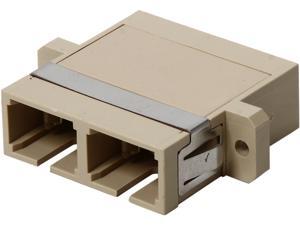 C2G 27098 SC Female to SC Female Duplex Fiber Optic Adapter, Beige C2G 27098 SC Female to SC Female Duplex Fiber Optic Adapter, Beige