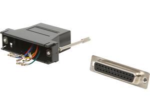 C2G 02929 RJ45 to DB25 Female Modular Adapter, Black C2G 02929 RJ45 to DB25 Female Modular Adapter, Black