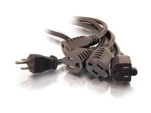 C2G 29806 16 AWG 1-to-4 Power Cord Splitter (NEMA 5-15P to 4 NEMA 5-15R) TAA Compliant, Black (3 Feet, 0.91 Meters) C2G 29806 16 AWG 1-to-4 Power Cord Splitter (NEMA 5-15P to 4 NEMA 5-15R) TAA Compliant, Black (3 Feet, 0.91 Meters)