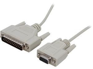 C2G 02817 HP Plotter/Laserjet DB9 Female to DB25 Male Serial RS232 Printer Cable, Beige (6 Feet, 1.82 Meters) C2G 02817 HP Plotter/Laserjet DB9 Female to DB25 Male Serial RS232 Printer Cable, Beige (6 Feet, 1.82 Meters)