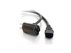 C2G 30536 16 AWG Universal Power Cord - with 1 Extra Outlet, TAA Compliant, Black (6 Feet, 1.82 Meters) C2G 30536 16 AWG Universal Power Cord - with 1 Extra Outlet, TAA Compliant, Black (6 Feet, 1.82 Meters)