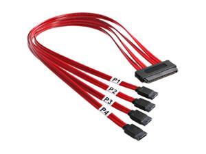 StarTech Model SAS84S450 19.7" SAS SFF-8484 (32 pin 4i Multi-lane) Host To 4 SATA Cable StarTech Model SAS84S450 19.7" SAS SFF-8484 (32 pin 4i Multi-lane) Host To 4 SATA Cable