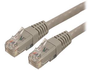 StarTech C6PATCH6GR 6 ft. (1.83 m) Cat 6 Gray Molded UTP Patch Cable - ETL Verified StarTech C6PATCH6GR 6 ft. (1.83 m) Cat 6 Gray Molded UTP Patch Cable - ETL Verified