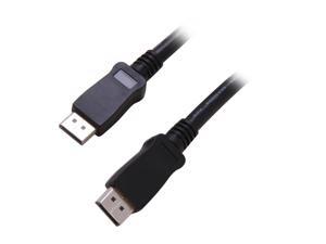 StarTech DISPLPORT25L 25 ft. Black 1 x DisplayPort Male to 1 x DisplayPort Male DisplayPort Cable with Latches M/M Male to Male StarTech DISPLPORT25L 25 ft. Black 1 x DisplayPort Male to 1 x DisplayPort Male DisplayPort Cable with Latches M/M Male to Male