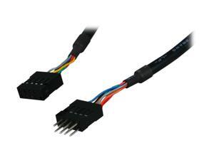 APEVIA CVTUSBE25 11 in. USB Extension Cable for a standard USB motherboard connector Female to Male APEVIA CVTUSBE25 11 in. USB Extension Cable for a standard USB motherboard connector Female to Male