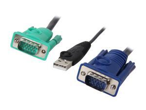 IOGEAR 6 ft. USB KVM Cable G2L5202UTAA IOGEAR 6 ft. USB KVM Cable G2L5202UTAA