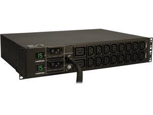 Tripp Lite Metered PDU, 5.8 kW Single-Phase 208 / 240V Outlets (16 x C13 & 2 x C19), L6-30P, 12 Feet Cord, 2U Rack-Mount, TAA (PDUMH30HV) Tripp Lite Metered PDU, 5.8 kW Single-Phase 208 / 240V Outlets (16 x C13 & 2 x C19), L6-30P, 12 Feet Cord, 2U Rack-Mount, TAA (PDUMH30HV)