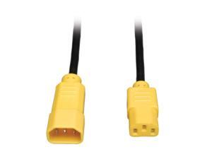 Tripp Lite Model P004-004-YW 4 ft. 18 AWG Power Cord w/ Yellow Connectors Tripp Lite Model P004-004-YW 4 ft. 18 AWG Power Cord w/ Yellow Connectors