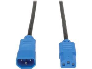 Tripp Lite 6-ft. Heavy-Duty 14AWG Power cord (IEC-320-C13 to IEC-320-C14) Blue Connectors Tripp Lite 6-ft. Heavy-Duty 14AWG Power cord (IEC-320-C13 to IEC-320-C14) Blue Connectors