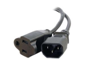 C2G 29935 16 AWG Monitor Power Adapter Cord - IEC320C14 to NEMA 5-15R, TAA Compliant, Black (2 Feet, 0.60 Meters) C2G 29935 16 AWG Monitor Power Adapter Cord - IEC320C14 to NEMA 5-15R, TAA Compliant, Black (2 Feet, 0.60 Meters)