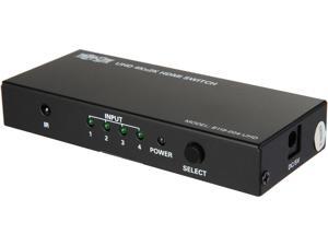 Tripp Lite 4-Port HDMI Switch for Video and Audio, 4K x 2K UHD @ 60 Hz (HDMI F/4xF) with Remote Control (B119-004-UHD) Tripp Lite 4-Port HDMI Switch for Video and Audio, 4K x 2K UHD @ 60 Hz (HDMI F/4xF) with Remote Control (B119-004-UHD)