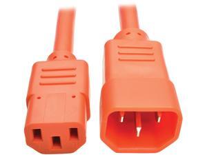 Tripp Lite Model P004-003-AOR 3 ft. Standard Computer Power Extension Cord, 10A, 18 AWG (IEC-320-C14 to IEC-320-C13) Male to Female Tripp Lite Model P004-003-AOR 3 ft. Standard Computer Power Extension Cord, 10A, 18 AWG (IEC-320-C14 to IEC-320-C13) Male to Female