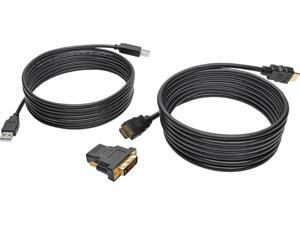 Tripp Lite 10 ft. HDMI/DVI/USB KVM Cable Kit, USB A/B Keyboard Video Mouse (P782-010-DH) Tripp Lite 10 ft. HDMI/DVI/USB KVM Cable Kit, USB A/B Keyboard Video Mouse (P782-010-DH)