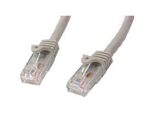 StarTech.com 5 ft Gray Gigabit Snagless RJ45 UTP Cat6 Patch Cable - 5ft Patch Cord StarTech.com 5 ft Gray Gigabit Snagless RJ45 UTP Cat6 Patch Cable - 5ft Patch Cord