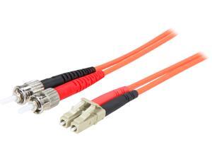 StarTech.com 50FIBLCST2 6.6 ft. 2m Multimode 50/125 Duplex Fiber Patch Cable LC - ST Male to Male StarTech.com 50FIBLCST2 6.6 ft. 2m Multimode 50/125 Duplex Fiber Patch Cable LC - ST Male to Male