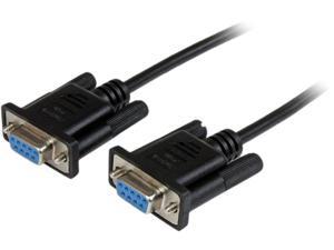 StarTech.com 1m Black DB9 RS232 Serial Null Modem Cable F/F StarTech.com 1m Black DB9 RS232 Serial Null Modem Cable F/F
