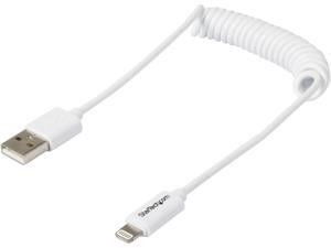 StarTech USBCLT60CMW White Lightning to USB cable - coiled StarTech USBCLT60CMW White Lightning to USB cable - coiled