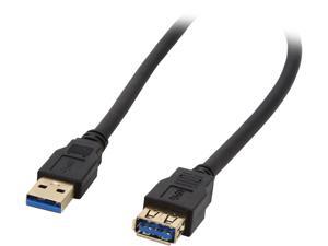 Coboc CY-U3-AAMF-3-BK 3ft SuperSpeed 5Gbps USB 3.0 A Male to A Female Extension Cable,Gold Plated,Black,M-F Coboc CY-U3-AAMF-3-BK 3ft SuperSpeed 5Gbps USB 3.0 A Male to A Female Extension Cable,Gold Plated,Black,M-F