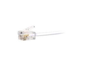STEREN Model 304-015WH 15 ft 15FT 4 COND Modular Flat Telephone Cable Male to Male STEREN Model 304-015WH 15 ft 15FT 4 COND Modular Flat Telephone Cable Male to Male