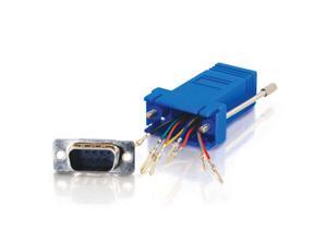 C2G 02946 RJ45 to DB9 Male Serial RS232 Modular Adapter, Blue C2G 02946 RJ45 to DB9 Male Serial RS232 Modular Adapter, Blue
