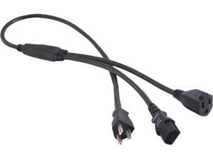 C2G / Cables To Go 29811 3 ft. Power Splitter-5-15P to 5-15R+C13 C2G / Cables To Go 29811 3 ft. Power Splitter-5-15P to 5-15R+C13