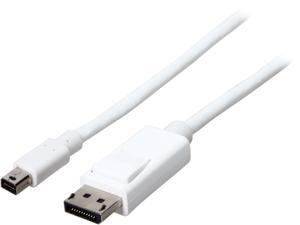 C2G 54298 Mini DisplayPort to DisplayPort Adapter Cable M/M, White (6 Feet, 1.82 Meters) C2G 54298 Mini DisplayPort to DisplayPort Adapter Cable M/M, White (6 Feet, 1.82 Meters)