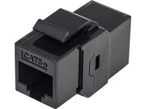 Manhattan 504775 RJ45 Female to Female UTP CAT5e Keystone Coupler, Black Manhattan 504775 RJ45 Female to Female UTP CAT5e Keystone Coupler, Black