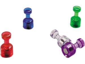 Push Pin Magnets, Assorted Translucent, 3/4" x 3/8", 10 per Pack Push Pin Magnets, Assorted Translucent, 3/4" x 3/8", 10 per Pack