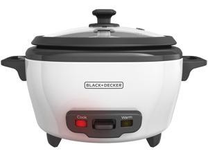 BLACK+DECKER RC506 6-Cup Cooked/3-Cup Uncooked Rice Cooker and Food Steamer, White BLACK+DECKER RC506 6-Cup Cooked/3-Cup Uncooked Rice Cooker and Food Steamer, White