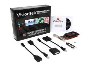 VisionTek Radeon 7750 SFF 2GB GDDR5 4M (4 x miniDP) (900798) VisionTek Radeon 7750 SFF 2GB GDDR5 4M (4 x miniDP) (900798)