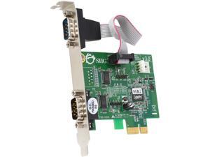 SIIG CyberSerial Dual PCIe 2 9-pin Serial Ports (16950 UART) to PCI Express System Model JJ-E10D11-S3 SIIG CyberSerial Dual PCIe 2 9-pin Serial Ports (16950 UART) to PCI Express System Model JJ-E10D11-S3
