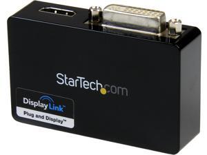 StarTech USB32HDDVII USB 3.0 to HDMI and DVI Dual Monitor External Video Card Adapter StarTech USB32HDDVII USB 3.0 to HDMI and DVI Dual Monitor External Video Card Adapter