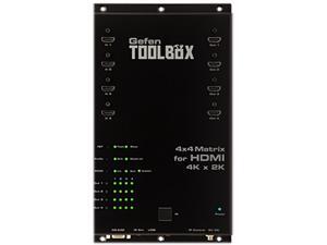 Gefen 4 x 4 Matrix for HDMI 4K x 2K GTB-HD4K2K-444-BLK Gefen 4 x 4 Matrix for HDMI 4K x 2K GTB-HD4K2K-444-BLK