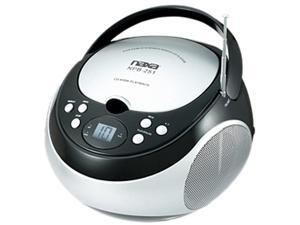 Naxa Portable CD Player with AM/FM Stereo Radio- Black Naxa Portable CD Player with AM/FM Stereo Radio- Black