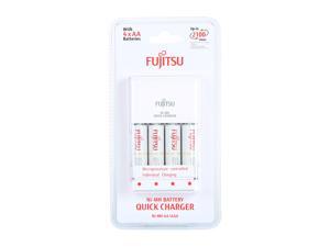 Fujitsu Smart Cut-Off Advance Individual AA/AAA Ni-MH Battery 4-hour Quick Charger Kit with 4-Pack AA 1900mAh Rechargeable Batteries Fujitsu Smart Cut-Off Advance Individual AA/AAA Ni-MH Battery 4-hour Quick Charger Kit with 4-Pack AA 1900mAh Rechargeable Batteries