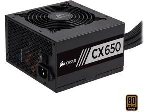 CORSAIR CX Series CX650 650W ATX12V 80 PLUS BRONZE Certified Active PFC Power Supply CORSAIR CX Series CX650 650W ATX12V 80 PLUS BRONZE Certified Active PFC Power Supply