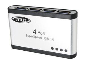 BYTECC BT-UH340 Super-speed USB 3.0 4-Ports Aluminum HUB BYTECC BT-UH340 Super-speed USB 3.0 4-Ports Aluminum HUB