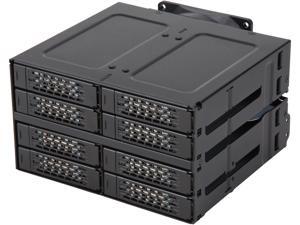 ICY DOCK MB508SP-B Rugged Full Metal 8 Bay 2.5" SAS/SATA SSD/HDD Backplane Cage for 2x External 5.25" Bay ICY DOCK MB508SP-B Rugged Full Metal 8 Bay 2.5" SAS/SATA SSD/HDD Backplane Cage for 2x External 5.25" Bay