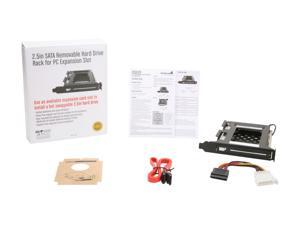 StarTech S25SLOTR 2.5in SATA Removable Hard Drive Bay for PC Expansion Slot StarTech S25SLOTR 2.5in SATA Removable Hard Drive Bay for PC Expansion Slot
